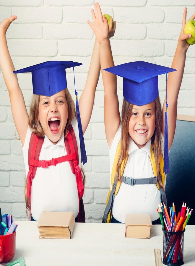 BeapTcely Preschool Grad Caps, Kindergarten Graduation Cap Child Size Grad Hats with Tassel for Preschool (30, Blue, Kids) - Image 5