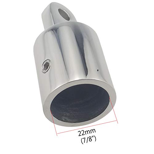 keehui Pair 316SS Heavy Duty7/8 ID Bimini Top Cap External Eye End Boat Fittings Marine Hardware, Fits 7/8" OD Round Tube - Image 4
