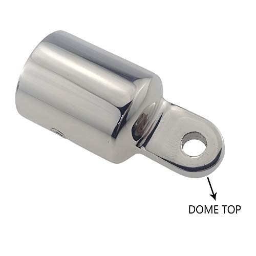keehui Pair 316SS Heavy Duty7/8 ID Bimini Top Cap External Eye End Boat Fittings Marine Hardware, Fits 7/8" OD Round Tube - Image 3