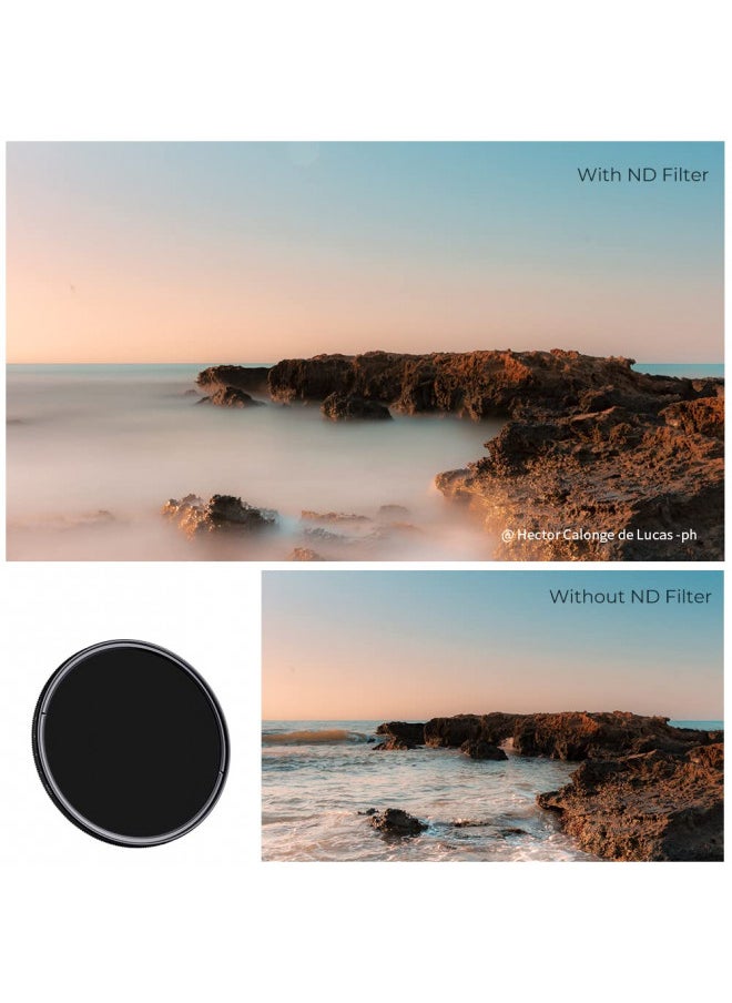 K&F Concept K&F Concept 43mm Variable ND Lens Filter ND2-ND400 (1-9 Stops) 18 Multi-Layer Coatings Adjustable Neutral Density Ultra Slim Lens Filter for Camera Lens (K-Series)  - Image 4