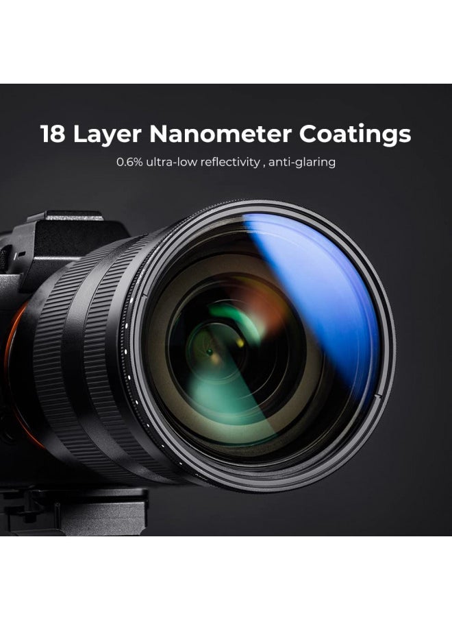 K&F Concept K&F Concept 43mm Variable ND Lens Filter ND2-ND400 (1-9 Stops) 18 Multi-Layer Coatings Adjustable Neutral Density Ultra Slim Lens Filter for Camera Lens (K-Series)  - Image 2