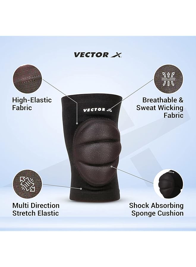 Vector X Material Elasticized Fabric Pain Relief Gym Sports Exercise Workout Cycling - Image 2