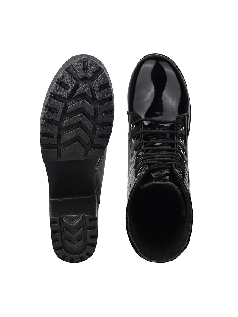 Shoetopia بوتات نسائية وفتيات من شوتوبيا بكعب كتلة مزخرف - Image 4