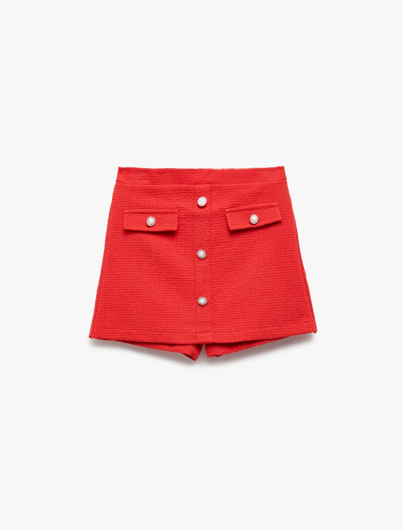 Koton Tweed Skort