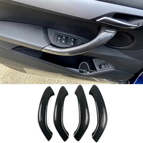 CHUANGHUI Car Door Handle for BMW X2 F39 X1 E84 F48 2010-2022 Interior Door Handles Replace Cover Car Door Pull Accessories (Carbon Fiber Color) - Image 1