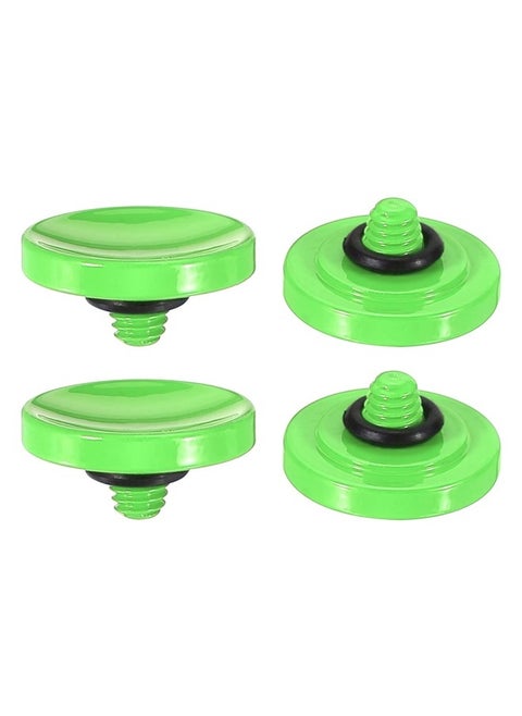 Camera Shutter Button, 4 Pack Soft Shutter Release Button Pure Copper Camera Button Concave Suitable for DSLR/SLR Camera, Green