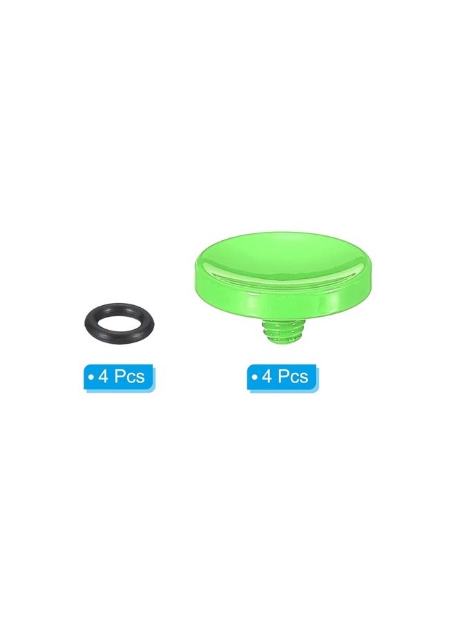 PATIKIL - Camera Shutter Button, 4 Pack Soft Shutter Release Button Pure Copper Camera Button Concave Suitable for DSLR/SLR Camera, Green - Image 1