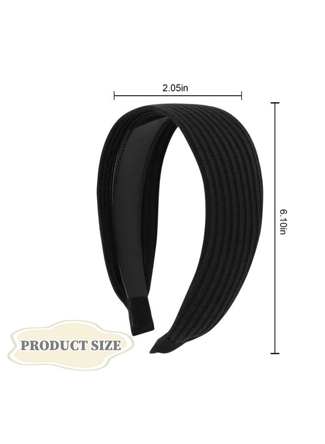 ACO-UINT 4 Pack Headbands For Women, Wide Headbands Large Head Bands For Women'S Hair, Non-Slip Thick Headbands With Teeth Fashion Hairbands Hair Accessories For Women - Image 2