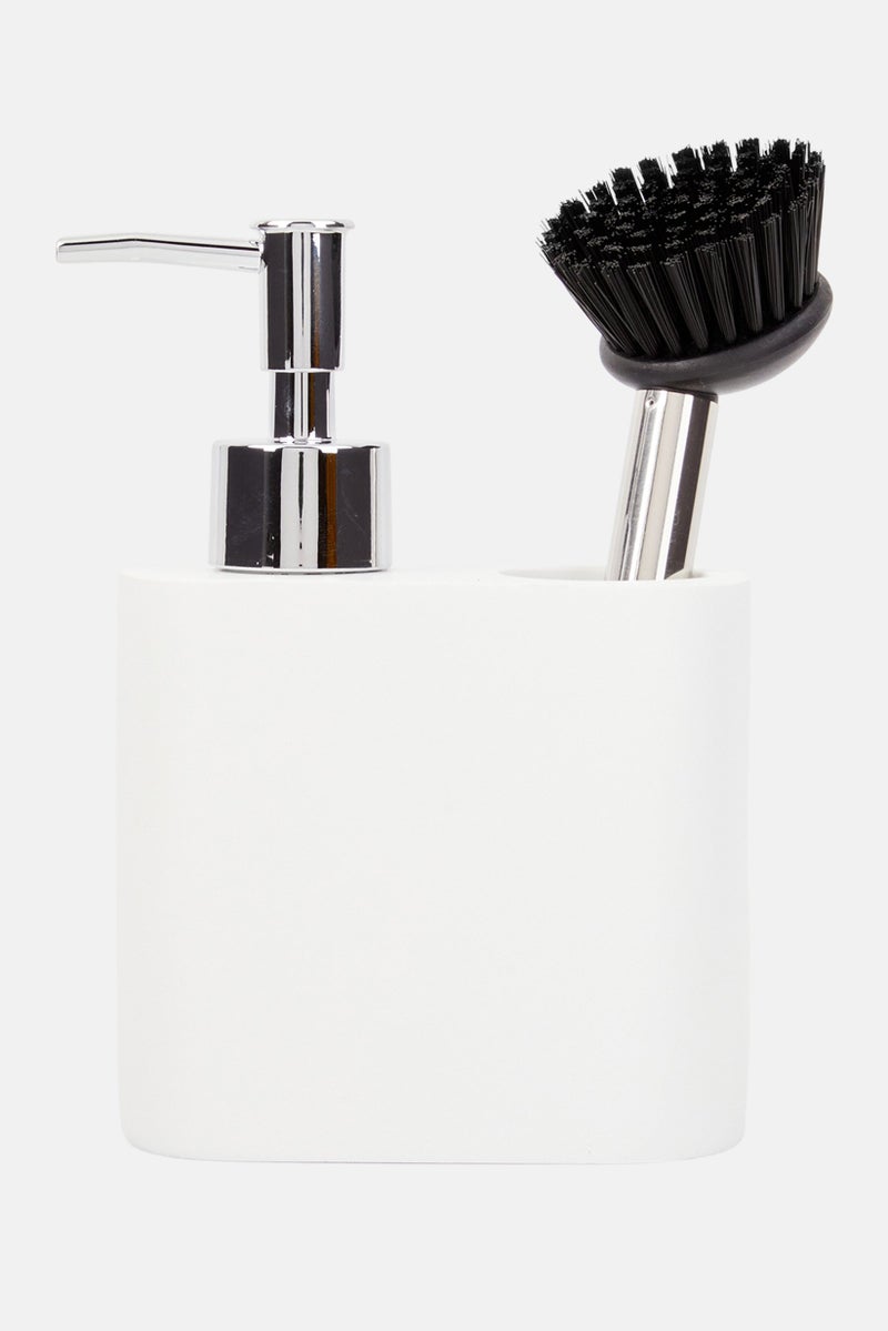 Muy Mucho 3 Pieces Bathroom Cleaning Set, White Combo  - Image 2