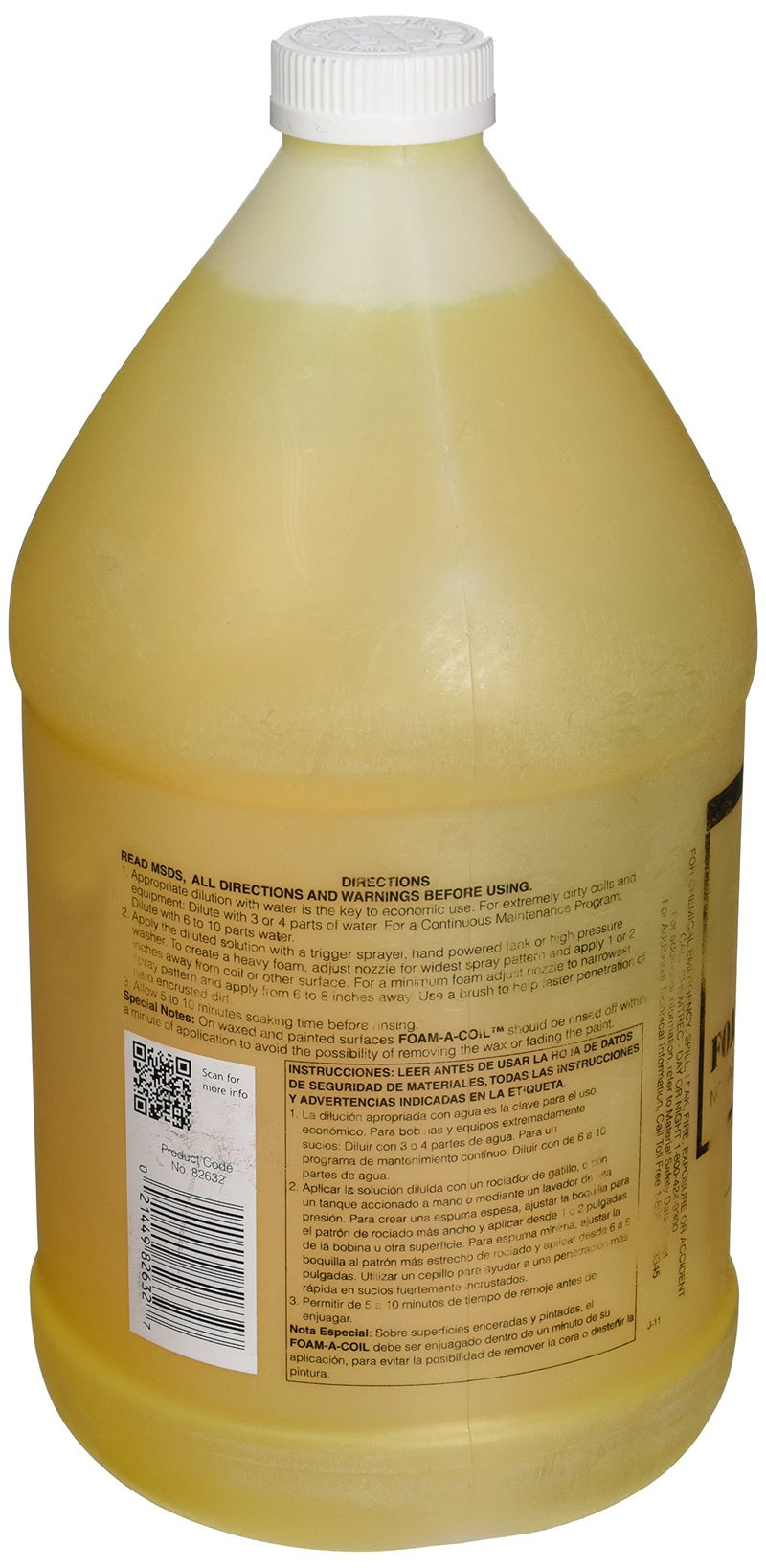 Rectorseal راكتورسيل 82632 منظف لفائف فوم-أ-كويل سعة 1 جالون كبير، أصفر - Image 3