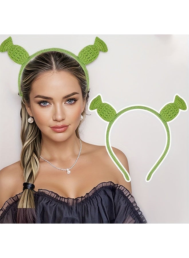 Depend Shrek Headband With Ears, Cute Dressing Up Ears, Halloween Cosplay Prop Party Theme Costume Unisex - Image 4