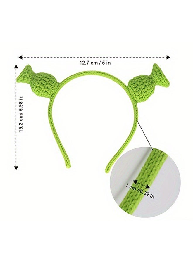 Depend Shrek Headband With Ears, Cute Dressing Up Ears, Halloween Cosplay Prop Party Theme Costume Unisex - Image 2