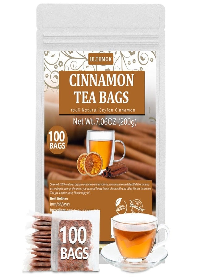 ULTHMOK Premium 100 Pure Ceylon Cinnamon Tea Bags, Made with 100% Ceylon Cinnamon Sticks, No Additives & Caffeine Free. - Image 1