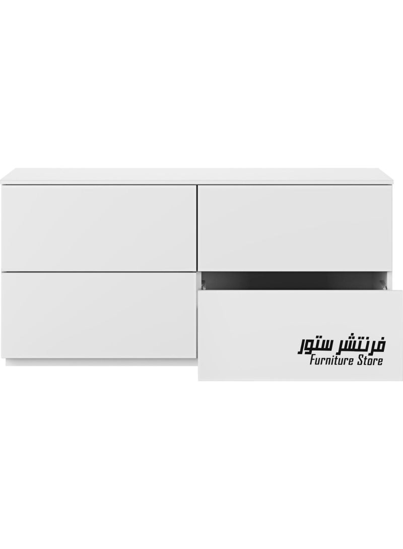 فرنتشر ستور وحدة تليفزيون مودرن - ارتفاع 50 سم - عرض 101 سم - عمق 34 سم ، من فرنتشر ستور.  - Image 4