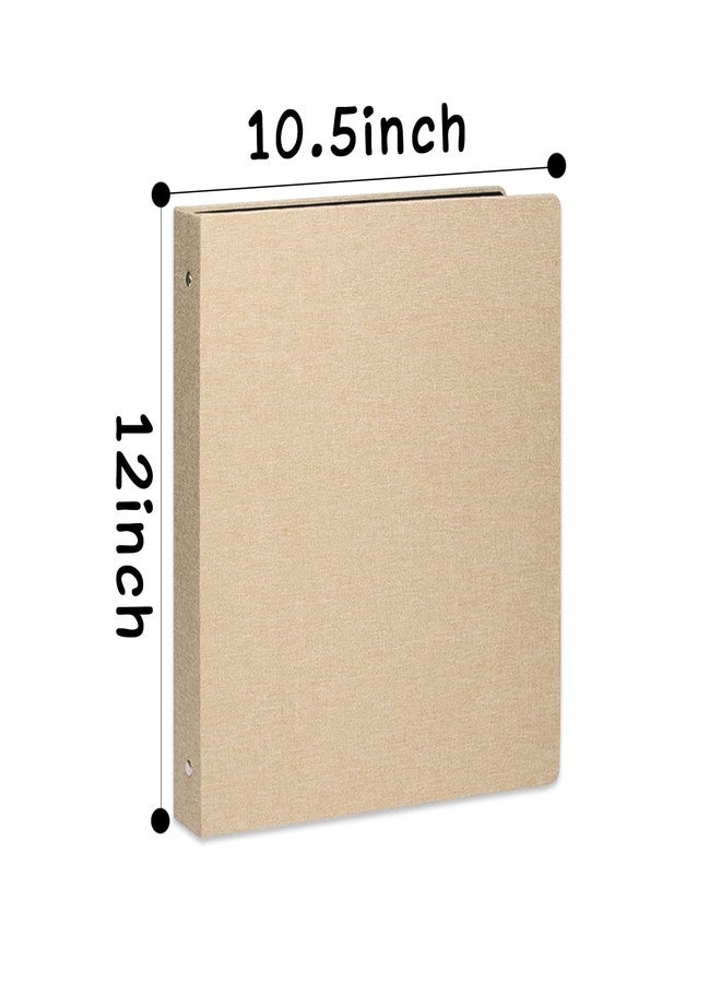Cherrich 3 Ring Binder 1 Inch for 8.5" x 11" Paper, Planner Binder with Linen Hardcover and 2 Interior Pockets Paper for Organization of School, Business and Home - Image 5