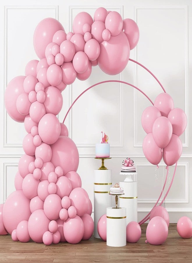 RUBFAC Pastel Pink Balloons Different Sizes 105pcs 5/10/12/18 Inch for Garland Arch, Macaron Pink Latex Balloons for Birthday, Wedding Baby Shower Gender Reveal Anniversary Pink Party Decorations - Image 1