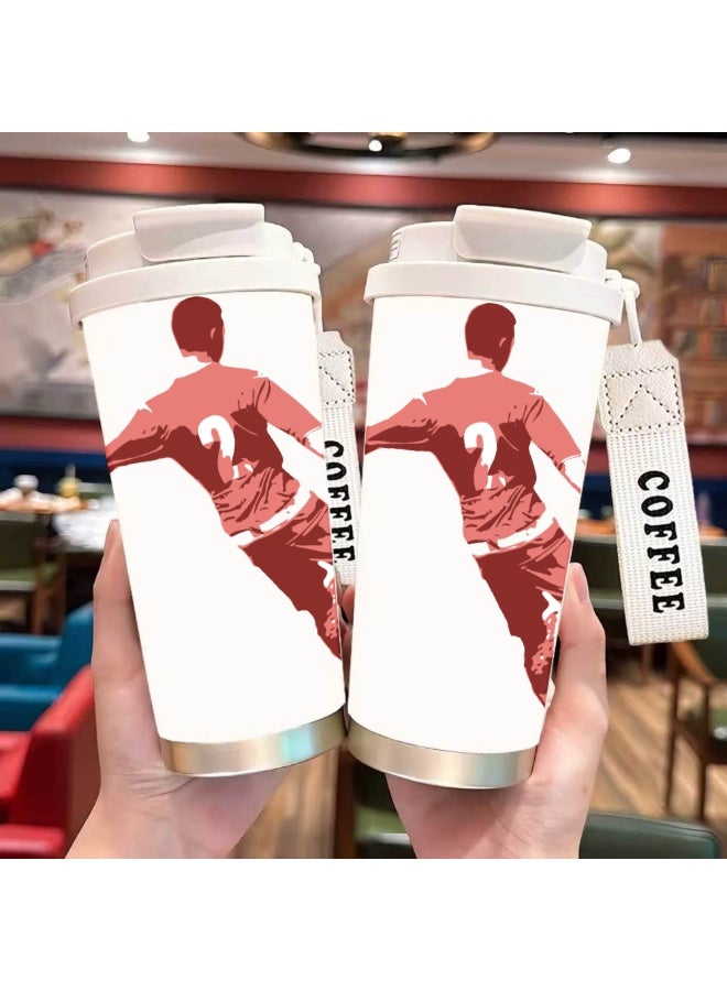 FIFA 520ml World Cup Printed Stainless Steel Insulated Water Bottle Double Wall Vacuum Thermal Flask Leakproof Cup for Hot & Cold Drinks - Image 3