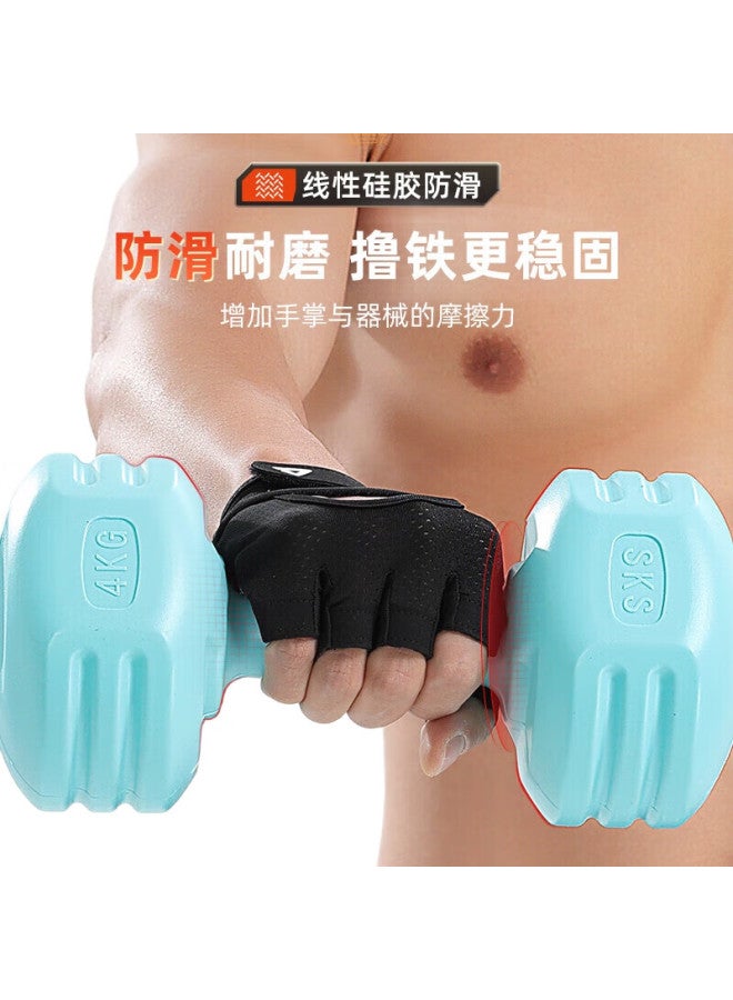 PEAK Fitness Gloves, Sports Pull-Ups, Single Bar, Non-Slip, Bicycle, Mountain Climbing, Training, Cycling, Fingerless, Dumbbell, Callus-Resistant, Size L - Image 3