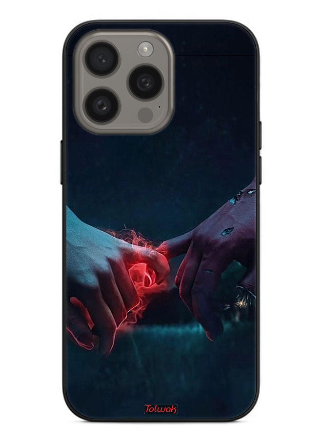 Tolwak - Apple iPhone 15 Pro Protective Case Cover Burning Hands - Image 1