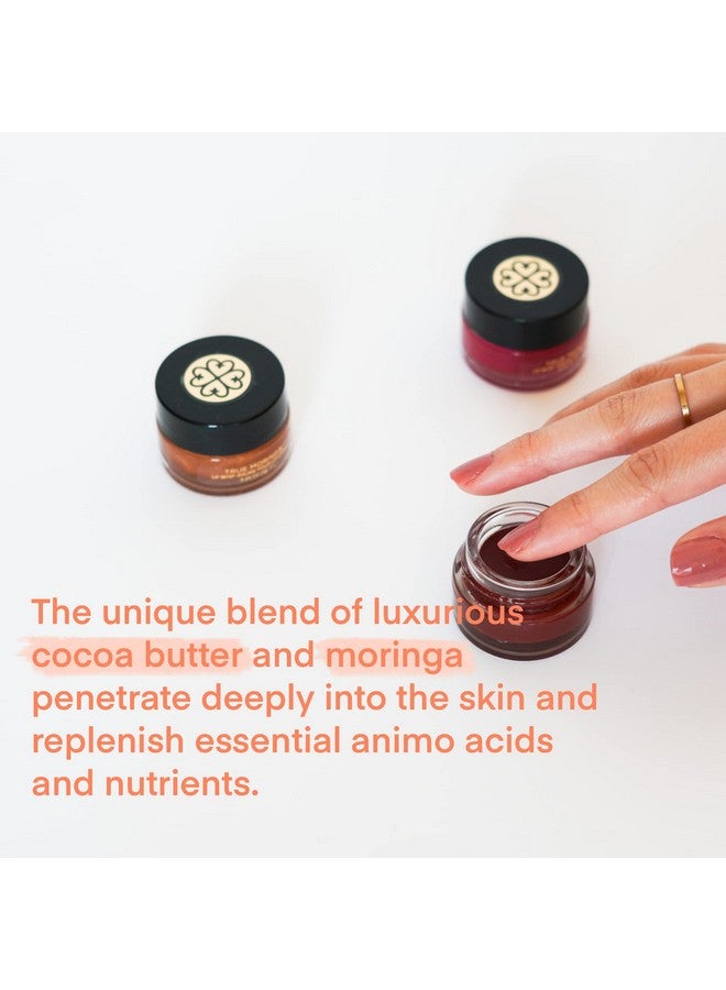 true moringa Tinted Lip Balm Moonlight White Gold Peppermint Lip Whip Luxury Organic Lip Gloss Tinted Moisturizer Natural Vegan Lip Tint Shimmer 0.25 Ounce - Image 3