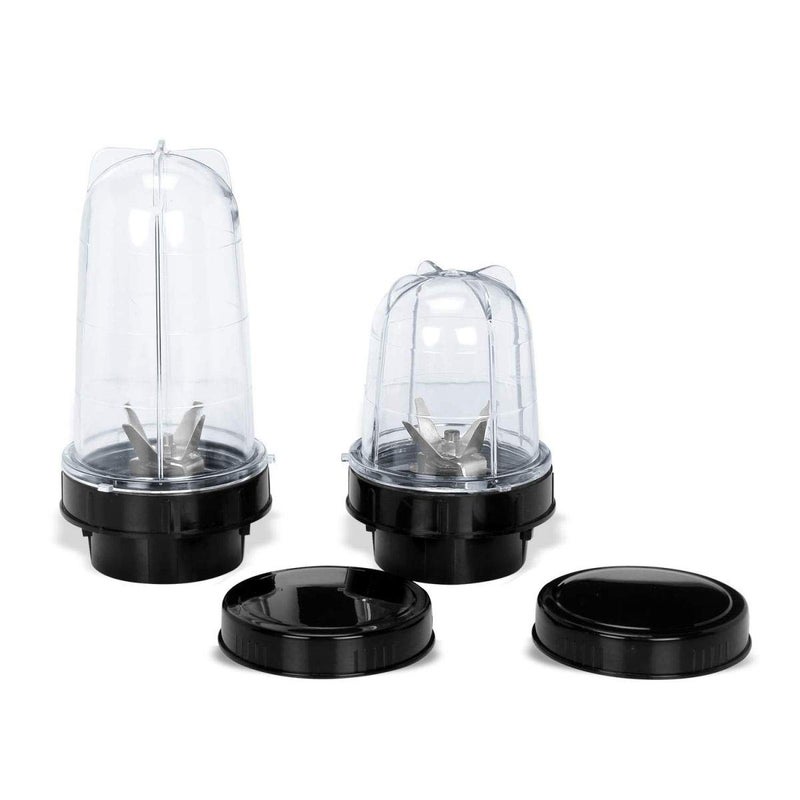 MasterClass Sanyo MasterClass Sanyo Super Power EP21 Bullet Jar for Mixer Grinder Set of 2 530 ML 350 ML ABS Plastic Black  - Image 1