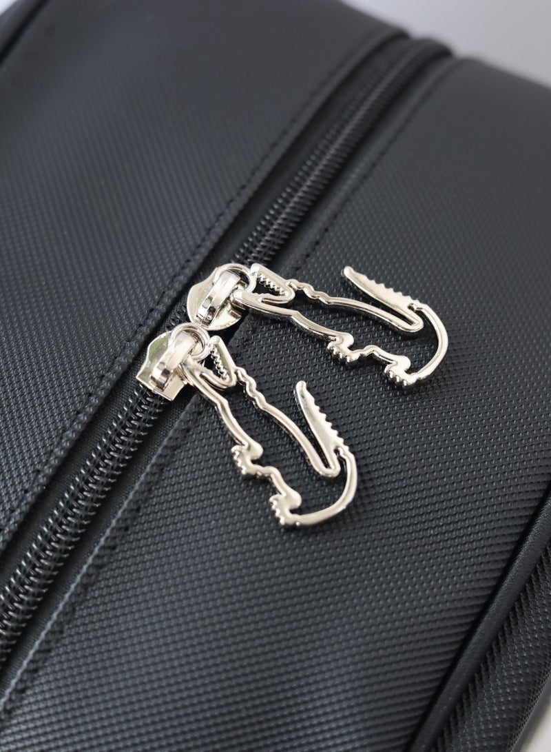 LACOSTE Lacoste Black and white color block backpack  - Image 4