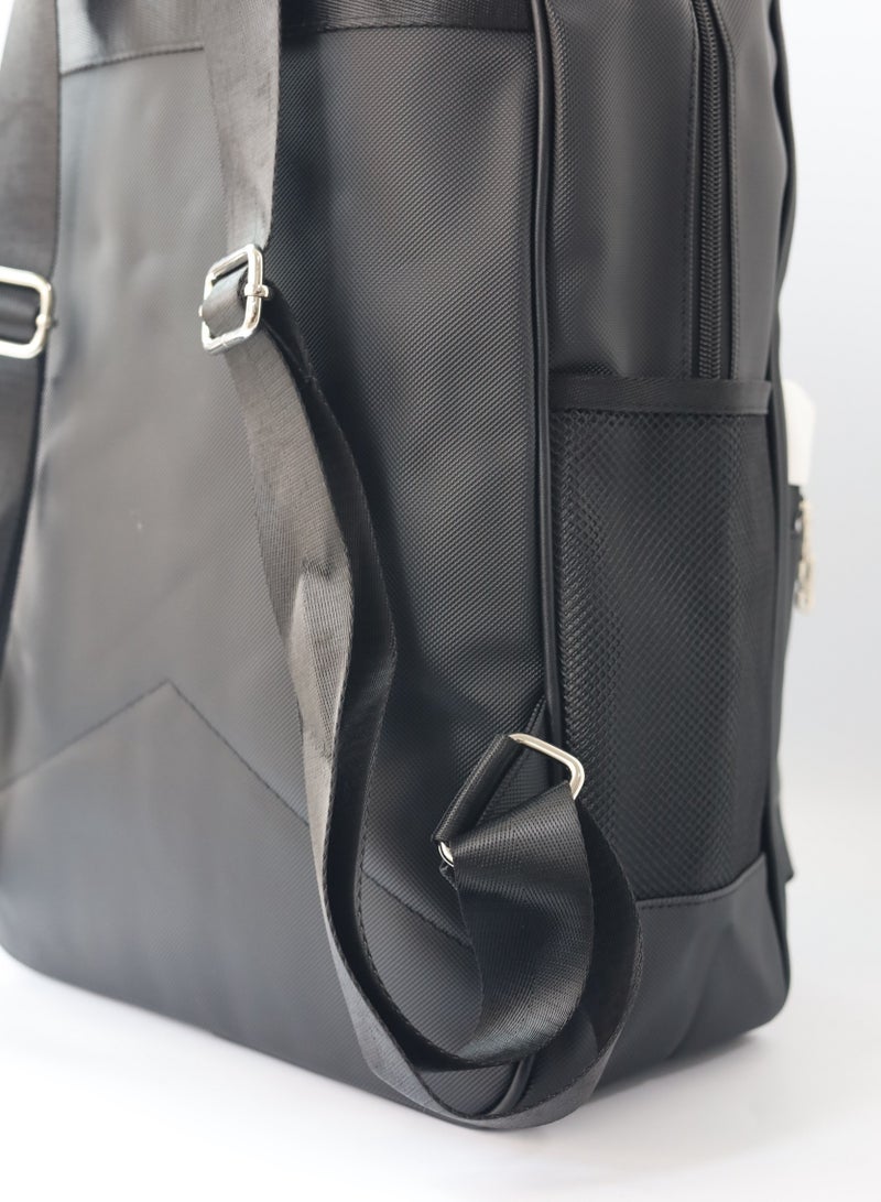 LACOSTE Lacoste Black and white color block backpack  - Image 5
