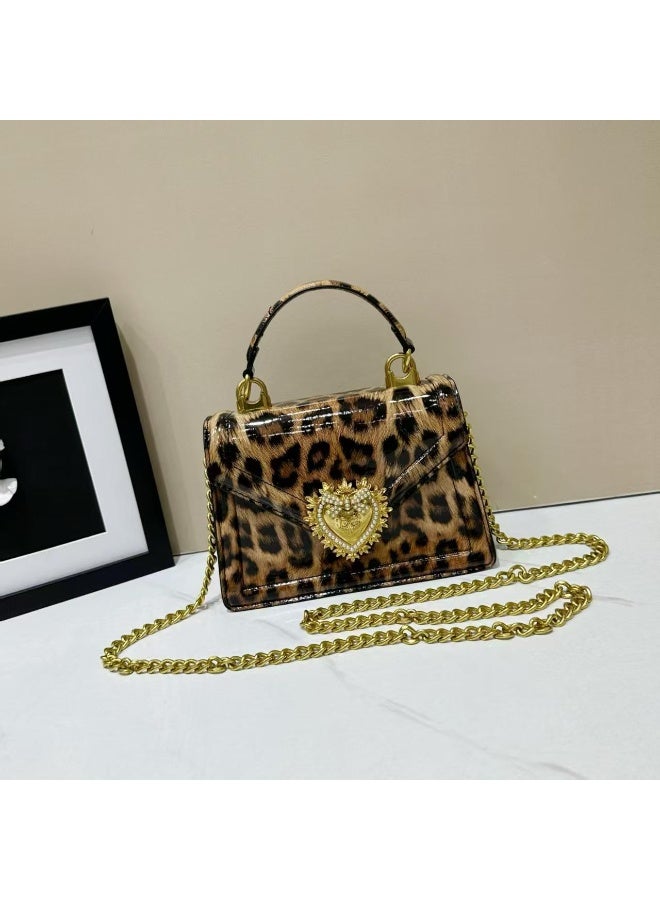 D&G Devotion Top Handle Bag in leopard print