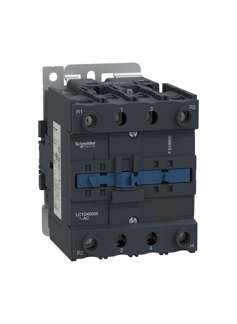 LC1D40008M7 Contactor, TeSys Deca, 4P(2NO+2NC),AC-1 , <=440V, 60 A 220V AC 50/60Hz coil, screw clamp terminal