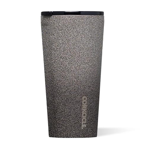 Corkcicle Classic Tumbler Keeps Drinks Cold for 9 Hours Hot for 3 TripleInsulated Stainless Steel Holiday Tumbler Gift 16 oz Steel Shadow - Image 1