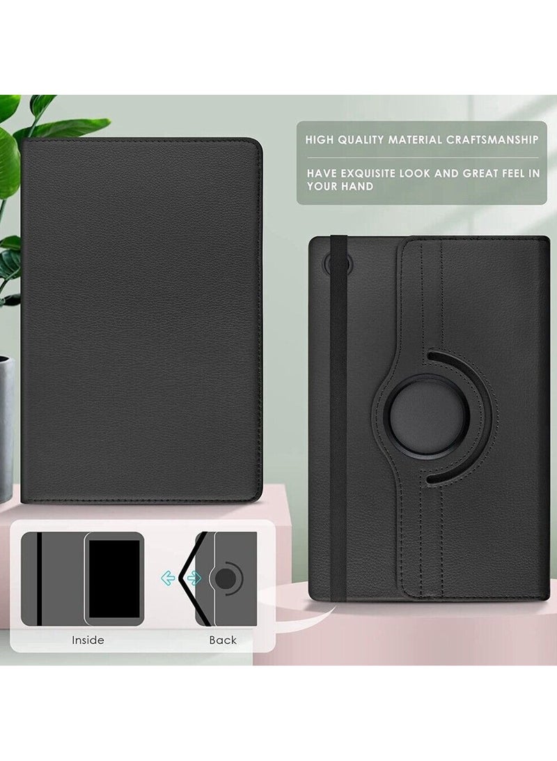 Case Compatible with Galaxy Tab A8 10.5" Case Cover Galaxy Tab A8 Case 10.5 inch,Auto Sleep/Wake 360° Rotating Stand Folio Leather Case for Tab A8 Black - Image 3
