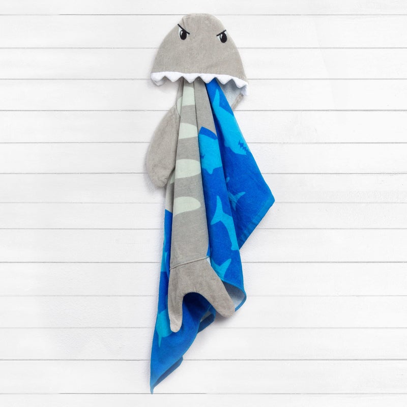 Stephen Joseph Apparel Shark childrens towel, Shark, One Size US - Image 2