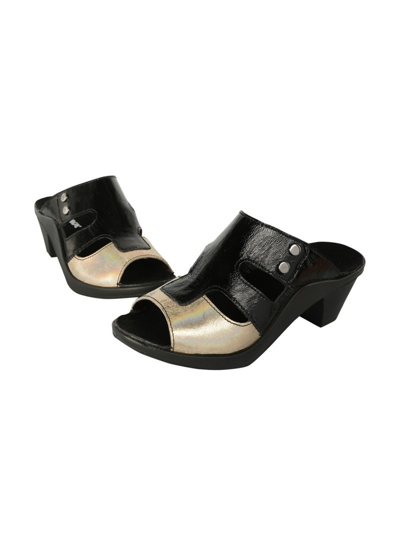 Romika Ladies Block Heel Sandals  Gold 36 - Image 2