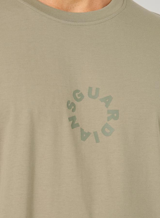Styli Font Text Print Short Sleeve Oversized T-Shirt  - Image 4