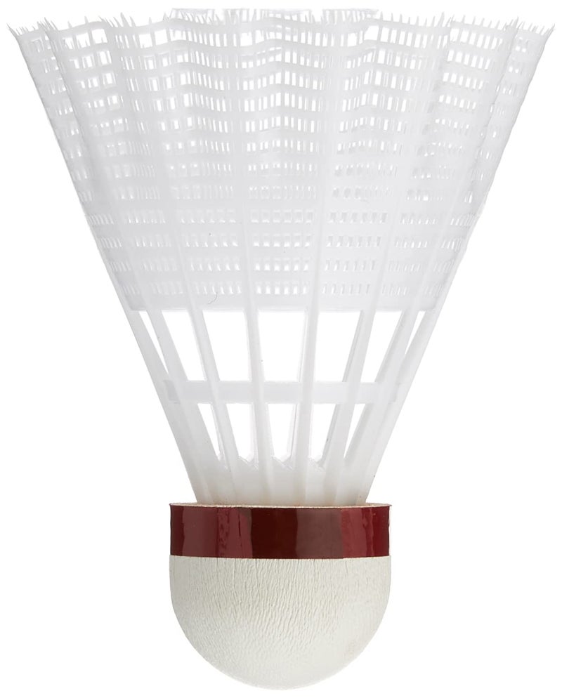 Yonex Mavis 300 Red Cap Nylon Shuttlecock (White) - Image 1