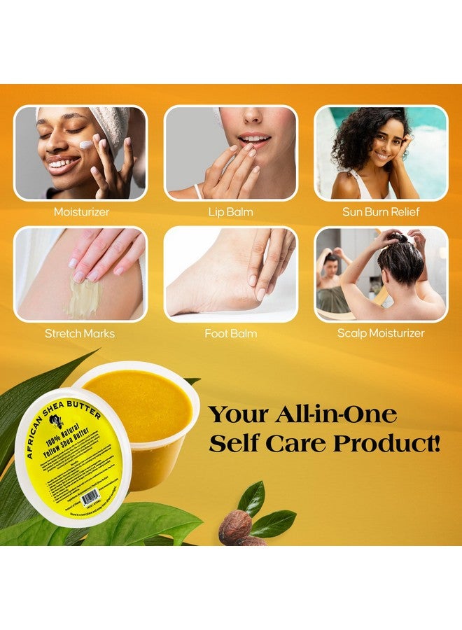 RA Cosmetics 100% Pure African Shea Butter, Golden - Unrefined, Raw African Luxury Head-to-Toe Moisture Miracle for Radiant Skin and Luscious Hair - Sourced from Ghana - 16 oz Jar - Image 4