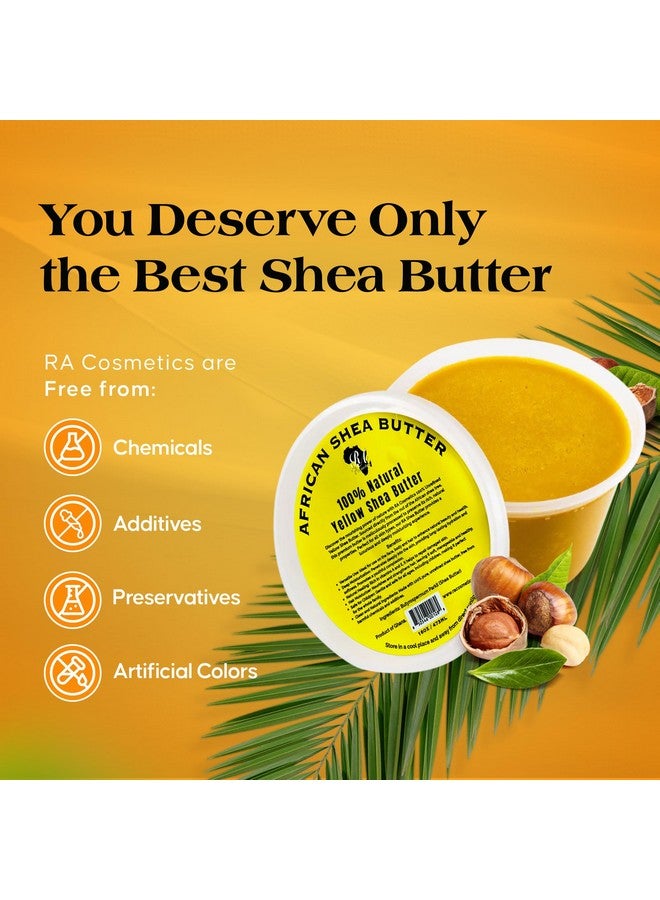 RA Cosmetics 100% Pure African Shea Butter, Golden - Unrefined, Raw African Luxury Head-to-Toe Moisture Miracle for Radiant Skin and Luscious Hair - Sourced from Ghana - 16 oz Jar - Image 5