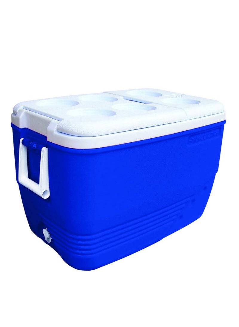 PRINCEWARE 60-Litre Ice Box Thermo insulated Picnic Cool Box-Thermo Keeper Container Expanded Cooler Fishing Ice Box (Blue,Red,Orange Mixed Colour)  - Image 2