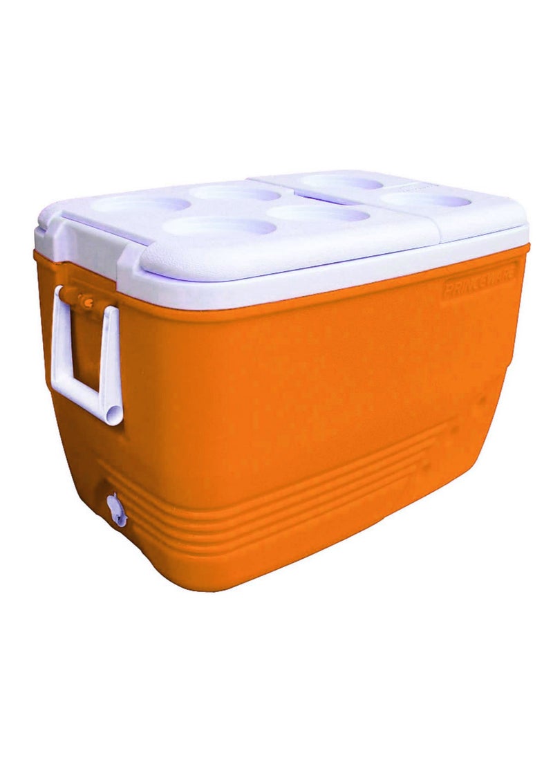 PRINCEWARE 60-Litre Ice Box Thermo insulated Picnic Cool Box-Thermo Keeper Container Expanded Cooler Fishing Ice Box (Blue,Red,Orange Mixed Colour)  - Image 3
