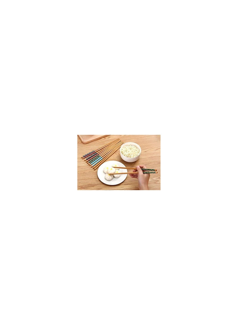GGOOT 1 Pair Reusable Durable Natural Bamboo Wood Chopsticks Green Practical and Popular - Image 2