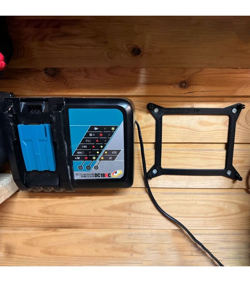 Black Wall Bracket For Makita Charger Stable Tool Storage Mount Quick Assembly - Image 5