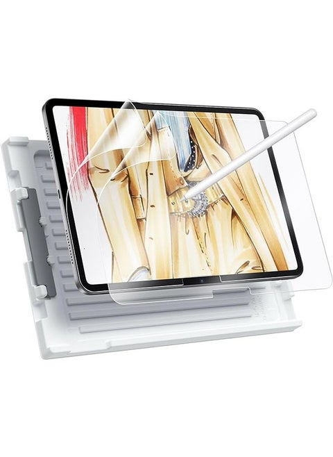 iPad Pro 11 2024 (M4) Screen Protector, Paper Feel, Place Pencil on Paper, Thin and Sensitive, Easy to Apply Tray, Anti-Scratch Protection, 2-Pack