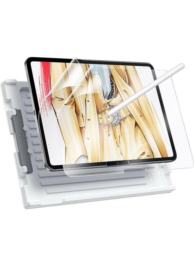 General - iPad Pro 11 2024 (M4) Screen Protector, Paper Feel, Place Pencil on Paper, Thin and Sensitive, Easy to Apply Tray, Anti-Scratch Protection, 2-Pack - Image 1