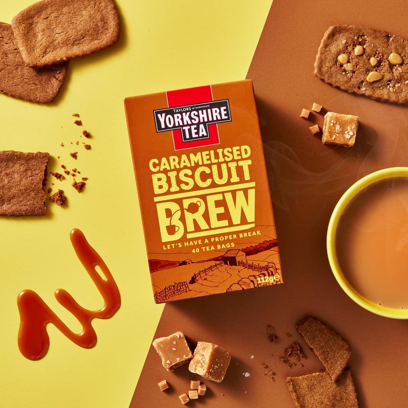 Yorkshire Tea Caramelised Biscuit Brew - 40 Tea Bags - Image 3
