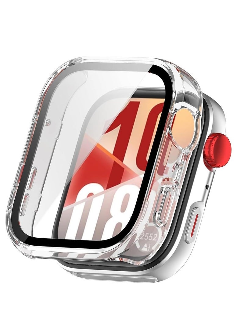 JAJEEK Screen Protector for Huawei Watch Fit 4, All-around Anti Scratch Shockproof Protective Hard PC Full Cover Tempered Glass Compatible with Huawei Watch Fit 4  Clear - Image 2