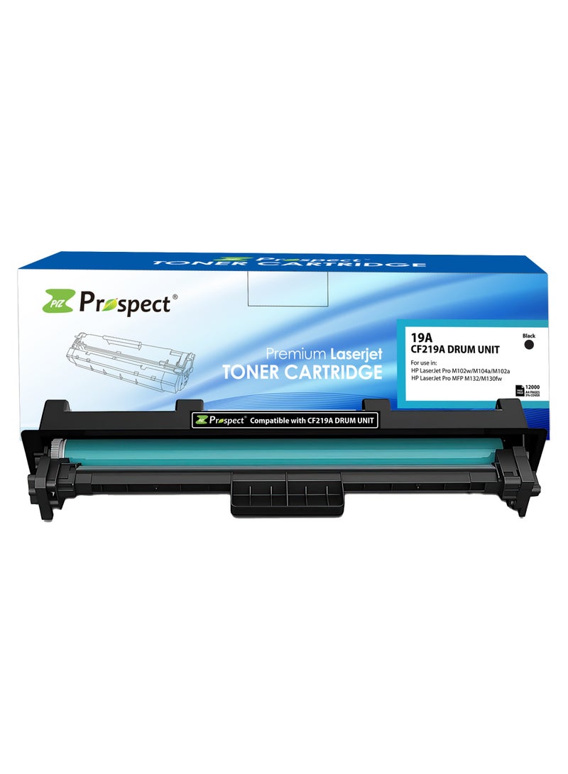 Prospect Drum 19A CF219A Laser Drum Unit Compatible with HP CF219A 19A for laser Printer Laserjet Pro M102A M102W M104A M104W M130FW M130NW M130FN M132FW M132NW M132FN - Image 1