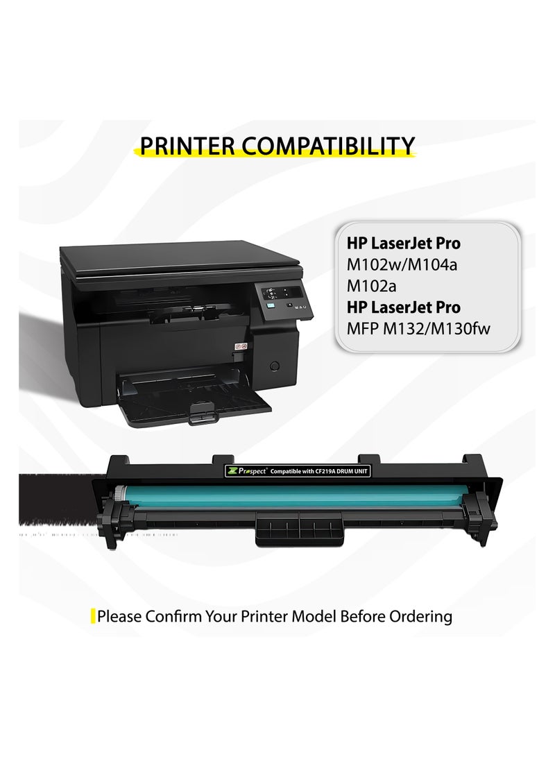 Prospect Drum 19A CF219A Laser Drum Unit Compatible with HP CF219A 19A for laser Printer Laserjet Pro M102A M102W M104A M104W M130FW M130NW M130FN M132FW M132NW M132FN - Image 3