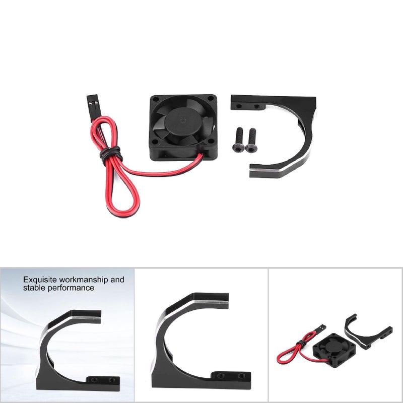 RC Car Accessory Motor Heat Dissipation Cooling Fan (30 * 30 * 10mm With Black Motor Mount) - Image 5