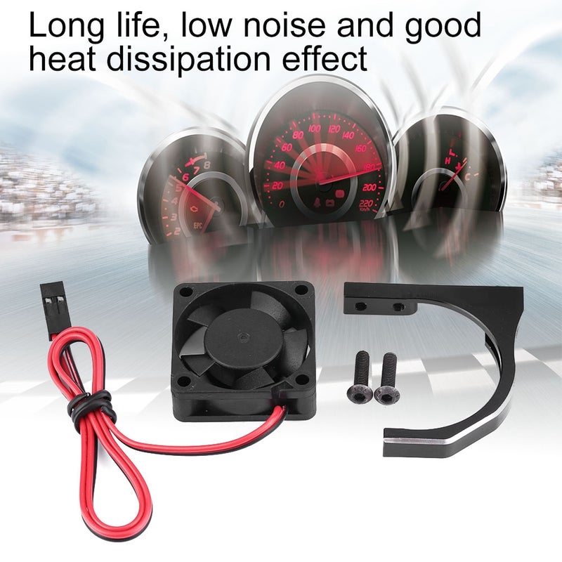 RC Car Accessory Motor Heat Dissipation Cooling Fan (30 * 30 * 10mm With Black Motor Mount) - Image 1