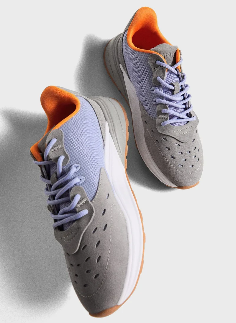 MANGO Shadow Low Top Sneakers